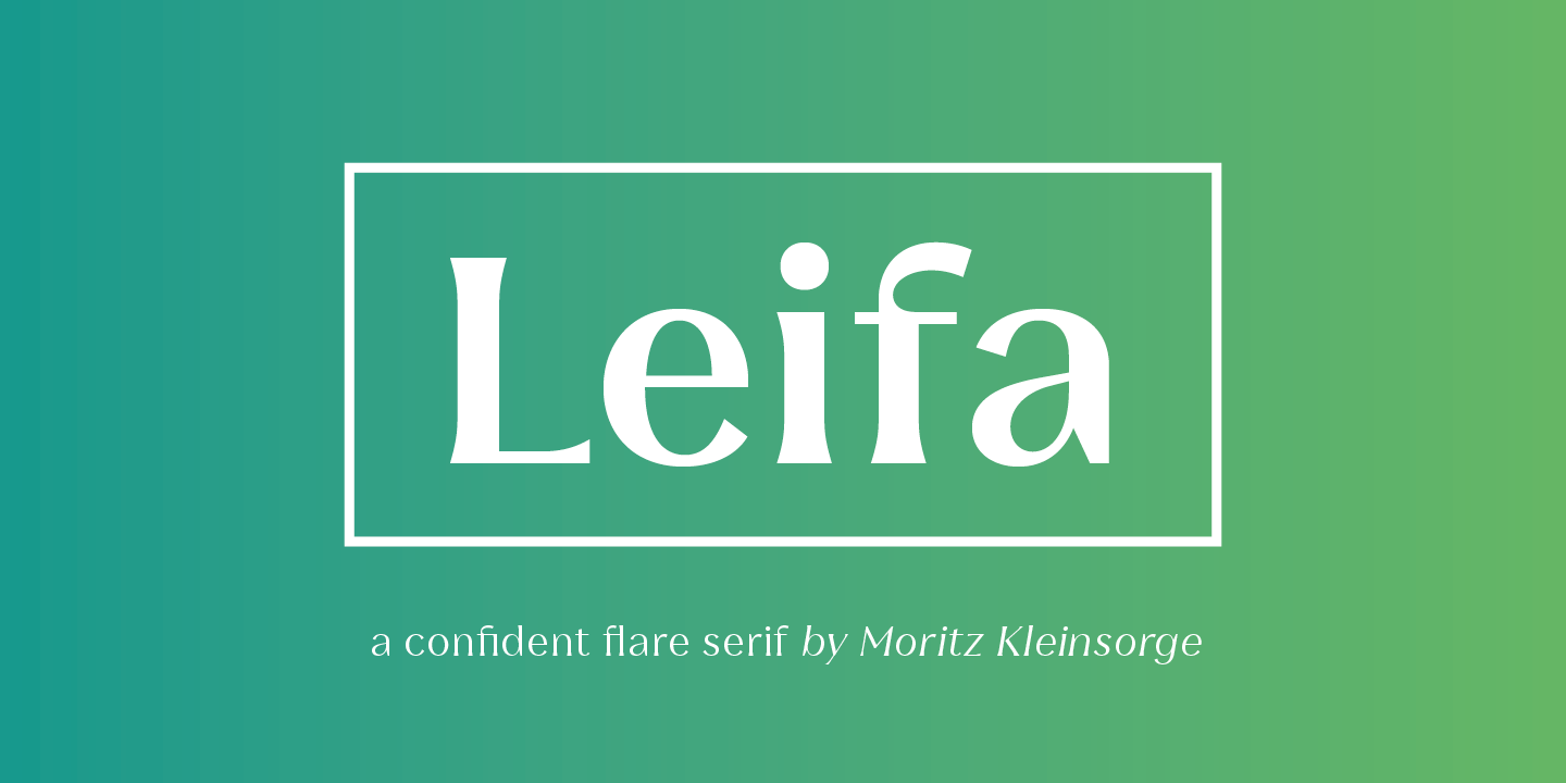 Пример шрифта Leifa #1
